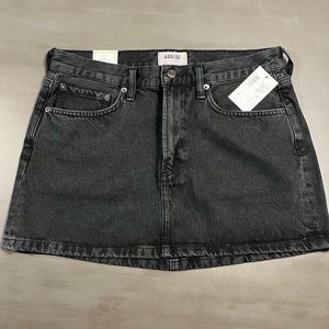 NWT AGOLDE DENIM MINI SKIRT SIZE 28